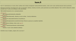 Desktop Screenshot of ham.fi