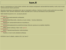 Tablet Screenshot of ham.fi